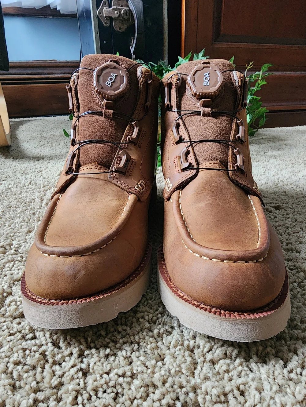 Rocky Tan Leather Chukka Boots with BOA-Style Closure